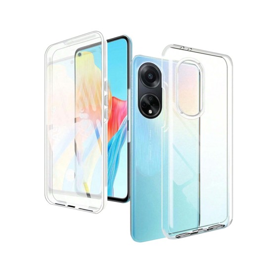 360º Silicon Case for Oppo A78 4G Transparent